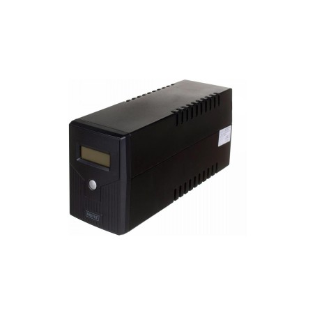 Zasilacz awaryjny UPS DIGITUS Line-Ineractive LCD, 600VA/360W, 1x12V/7Ah, AVR, 2x Schuko CEE 7/3, 2x RJ11, 1x USB 2.0 typ B
