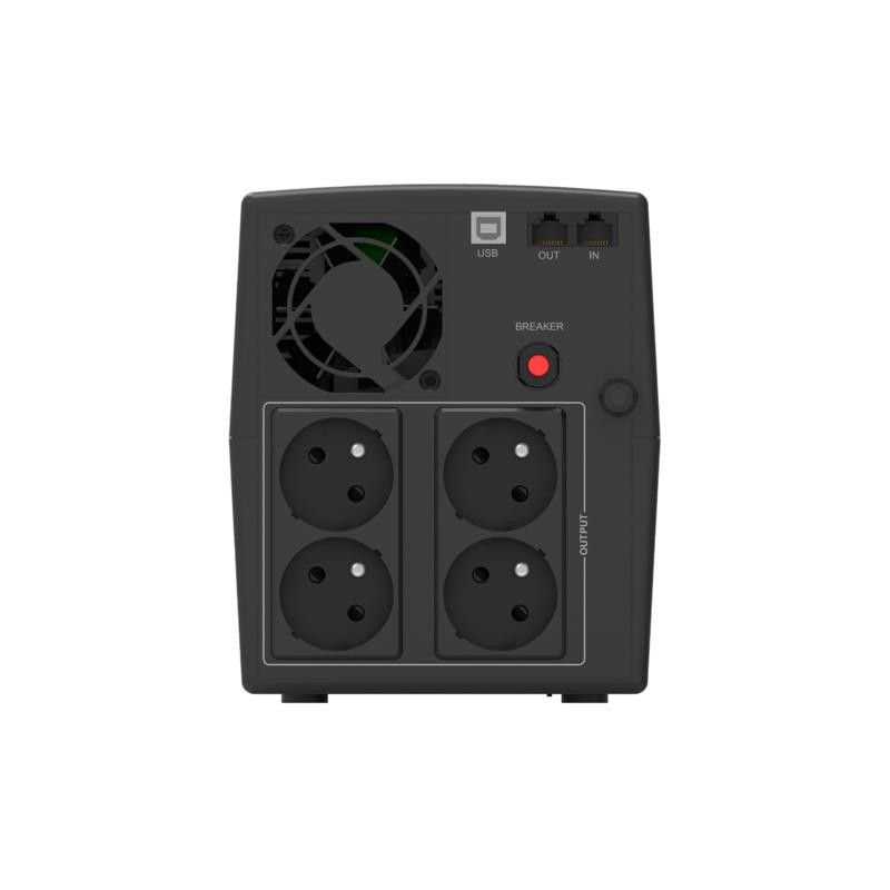 Zasilacz awaryjny UPS Power Walker Line-Interactive 1500VA STL FR 4xPL USB RJ11/45 In/Out