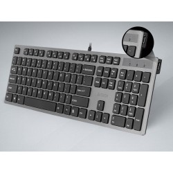 Klawiatura przewodowa A4Tech KV-300H USB czarno-grafitowa