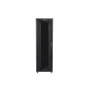 Szafa instalacyjna Rack stojąca 19" 42U 800x1200 czarna drzwi szklane LCD Lanberg (flat pack)