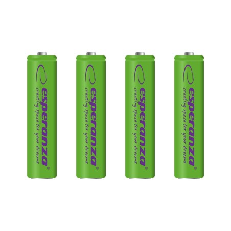 Akumulatorki AAA Esperanza 1000mAh 4szt. zielone