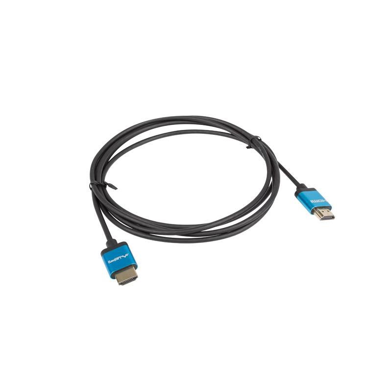 Kabel HDMI Lanberg M/M v2.0 1m 4K slim czarno-niebieski