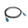 Kabel HDMI Lanberg M/M v2.0 1m 4K slim czarno-niebieski