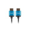Kabel HDMI Lanberg M/M v2.0 1m 4K slim czarno-niebieski