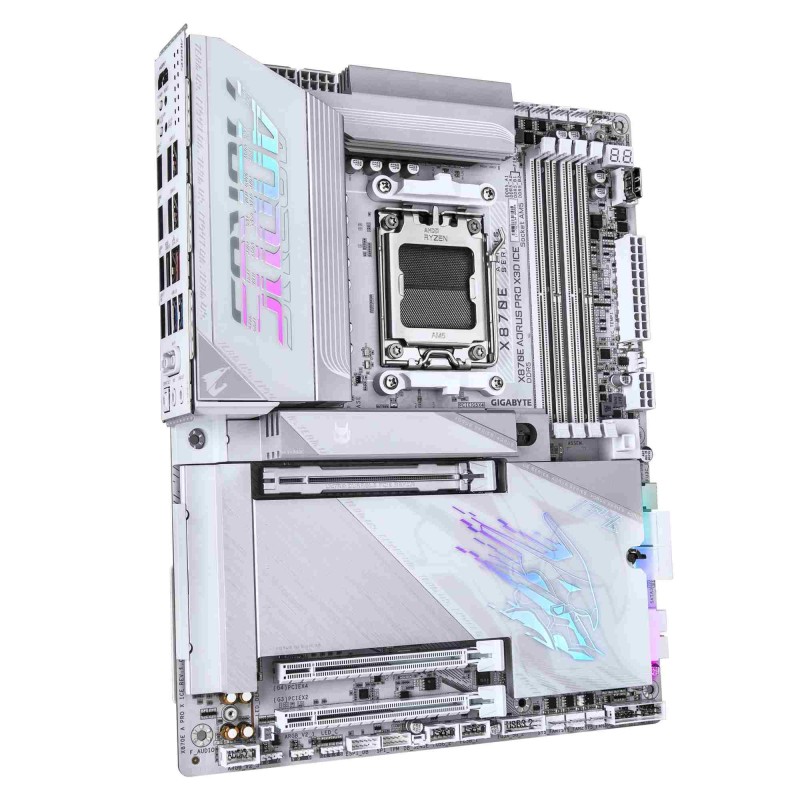 Płyta Gigabyte X870E A PRO X ICE /AMD X870E/DDR5/SATA3/M.2/USB4/PCIe5.0/WiFi/BT/AM5/ATX