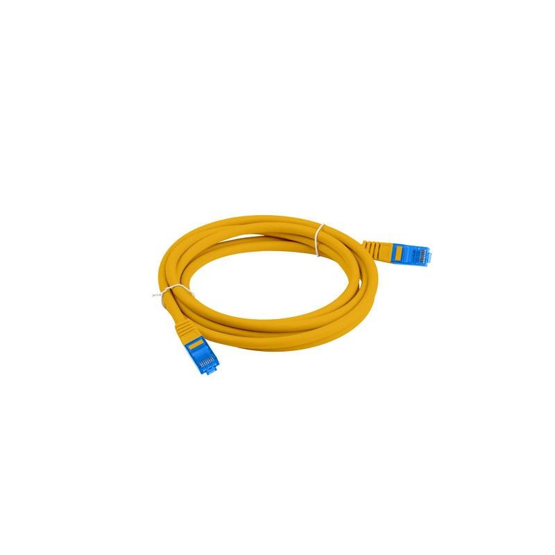 Patchcord Lanberg S/FTP kat.6A 0,5m LSZH CCA fluke passed pomarańczowy