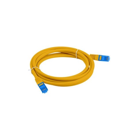 Patchcord Lanberg S/FTP kat.6A 0,5m LSZH CCA fluke passed pomarańczowy