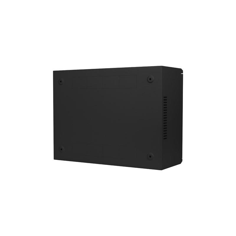Szafa instalacyjna Lanberg rack wisząca 19" 4U+3U 540x200 niskoprofilowa czarna (złożona)