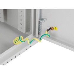Szafa instalacyjna Lanberg rack wisząca 19" 4U+3U 540x200 niskoprofilowa szara (złożona)