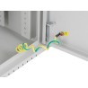 Szafa instalacyjna Lanberg rack wisząca 19" 4U+3U 540x200 niskoprofilowa szara (złożona)