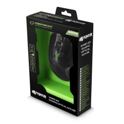 Mysz przewodowa Esperanza MX205 Fighter optyczna Gaming 6D USB czarno-zielona