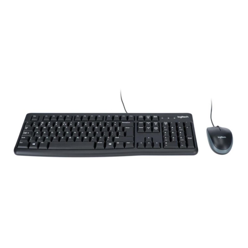 Zestaw przewodowy klawiatura + mysz Logitech Desktop MK120 US czarny