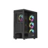 Obudowa Genesis Diaxid 605 ARGB Midi Towar (z oknem, USB-C) Czarna