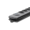 Listwa zasilająca antyprzepięciowa Qoltec Quick Switch | 6 gniazd | 1,8m | szara