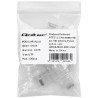 Wtyk QOLTEC przelotowy złącze RJ45 | CAT6 | UTP | Pass Through | Pozłacane styki | 10 sztuk