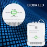 Czujnik wycieku gazu ziemnego i tlenku węgla Qoltec | alarm 85dB | LED