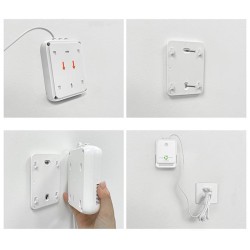 Czujnik wycieku gazu ziemnego i tlenku węgla Qoltec | alarm 85dB | LED