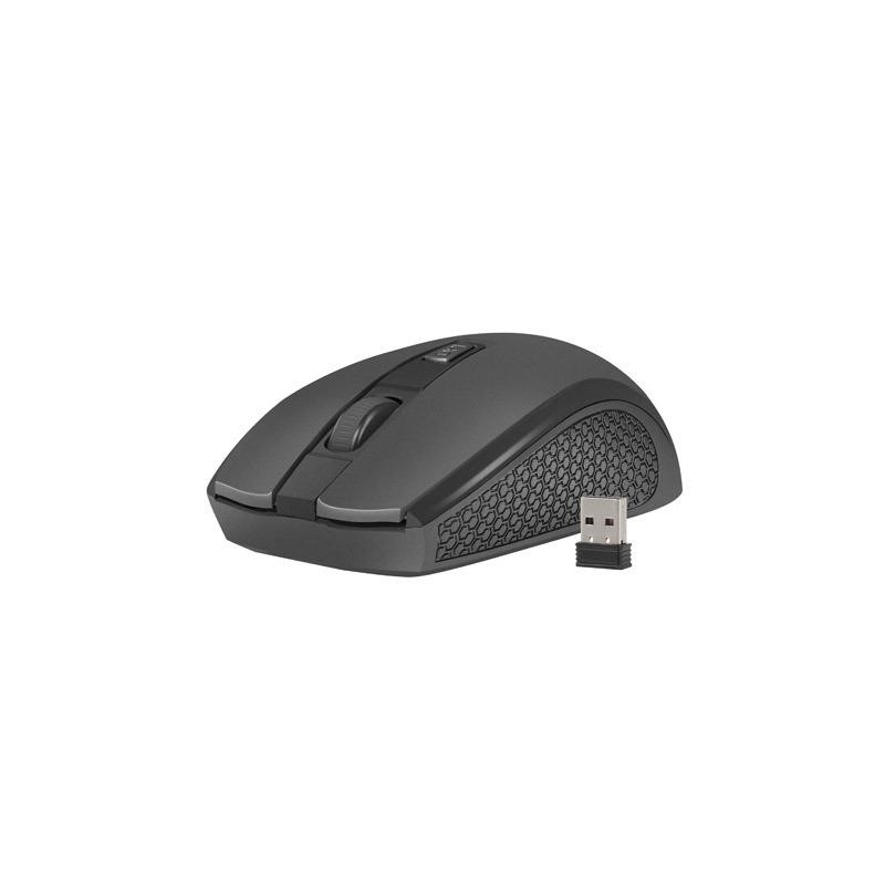 Mysz bezprzewodowa Natec Jay 2 optyczna nano 2.4GHz 1600 DPI czarna