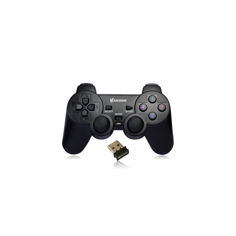 Gamepad bezprzewodowy VAKOSS GP-4705BK USB funkc Dual Shock