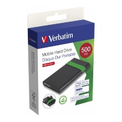 Dysk zewnętrzny Verbatim 500GB USB-C 3.2 Gen 1 czarny