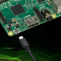 Ładowarka Qoltec Super FAST PD do Raspberry PI 5 | USB-C | 27W | 5-12V | 1.8-5A | Czarny