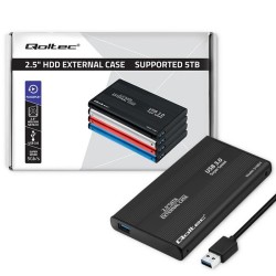 Obudowa Qoltec na dysk HDD/SSD 2.5" SATA3 | USB 3.0 | Czarna