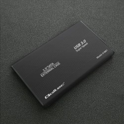Obudowa Qoltec na dysk HDD/SSD 2.5" SATA3 | USB 3.0 | Czarna