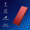 Obudowa/kieszeń Qoltec na dysk M.2 SSD | SATA | NGFF | USB 3.0 | Super speed 5Gb/s | 2TB | Czerwony