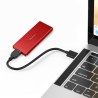 Obudowa/kieszeń Qoltec na dysk M.2 SSD | SATA | NGFF | USB 3.0 | Super speed 5Gb/s | 2TB | Czerwony