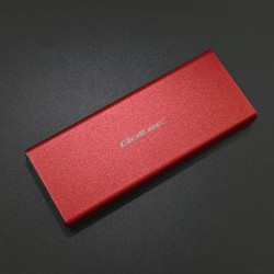Obudowa/kieszeń Qoltec na dysk M.2 SSD | SATA | NGFF | USB 3.0 | Super speed 5Gb/s | 2TB | Czerwony