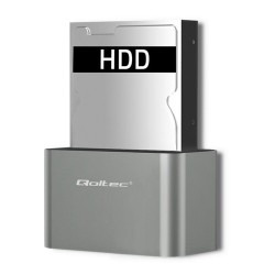 Stacja dokująca Qoltec dysków HDD/SSD | 2.5" / 3.5" SATA | USB 3.0