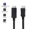 Kabel Qoltec DisplayPort v1.2 męski | HDMI męski | 5K| 3m