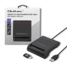 Czytnik kart chipowych ID Qoltec SCR-0642 | USB 2.0 + adapter USB-C