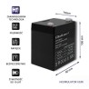 Akumulator AGM Qoltec 12V | 4.5Ah