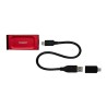 Dysk zewnętrzny SSD Kingston XS1000 2TB USB-C 3.2 Gen 2 (1050/1000 MB/s) Red