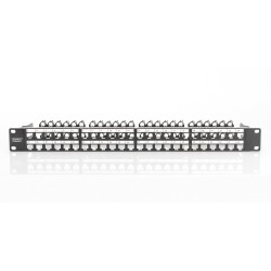 Patch panel pusty DIGITUS 19" 48 port 1U do modułów keystone (RAL 9005)