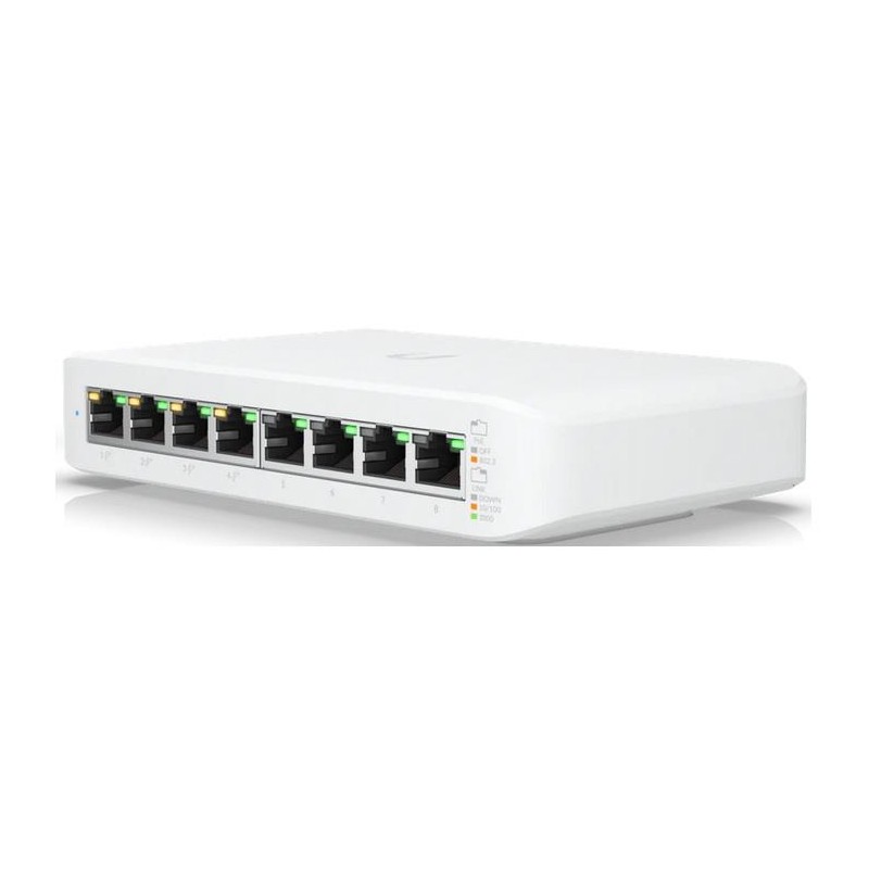 Switch zarządzalny UBIQUITI UniFi Switch Gen 2 (USW-LITE-8-POE-EU) 8x 10/100/1000Mb/s (4xPoE+)