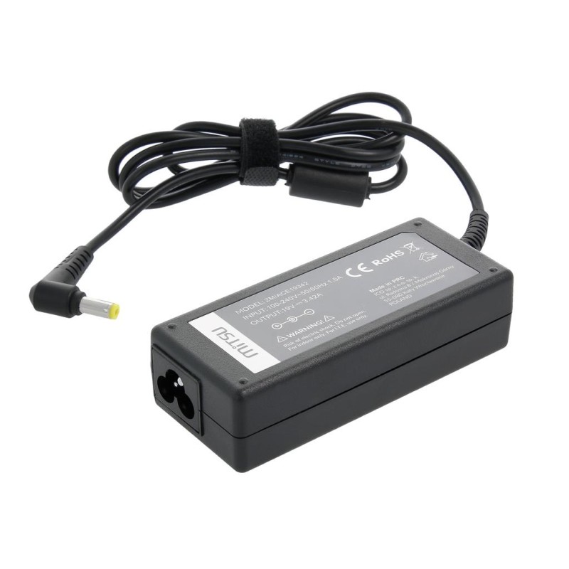Zasilacz sieciowy Mitsu 19V 3.42A (5.5x1.7) 65W do notebooka Acer, Packard Bell