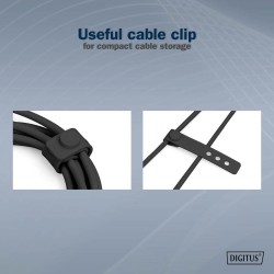 Kabel zasilający DIGITUS silikonowy USB-C - USB-C, USB 2.0 60W, 2m czarny