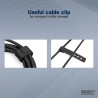 Kabel zasilający DIGITUS silikonowy USB-C - USB-C, USB 2.0 60W, 2m czarny
