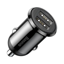 Ładowarka samochodowa Baseus Grain Pro z dwoma gniazdami USB 4.8A