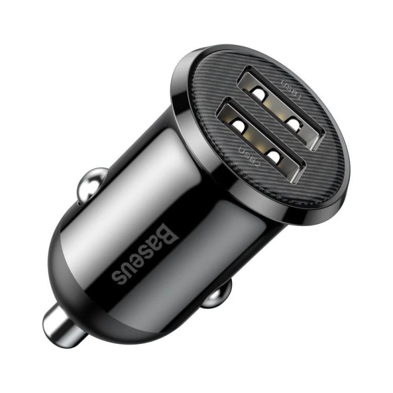 Ładowarka samochodowa Baseus Grain Pro z dwoma gniazdami USB 4.8A
