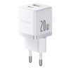 Ładowarka sieciowa Baseus Palm P10111608213-01 szybka 20W z gniazdem USB + USB-C PD 3.0