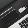 Ładowarka sieciowa Qoltec 35W GaN ULTRA | 5-20V | 2.25-3A | 1 x USB typ C PD | 1 x USB | Biała