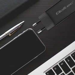 Ładowarka sieciowa Qoltec 90W GaN Super Fast | 5-20V | 3-4.5A | USB-C 3.1 | Laptop | Smartfon | Tablet