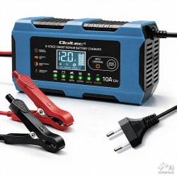 Ładowarka Qoltec 12V 10A | Prostownik | AGM GEL LiFePO4
