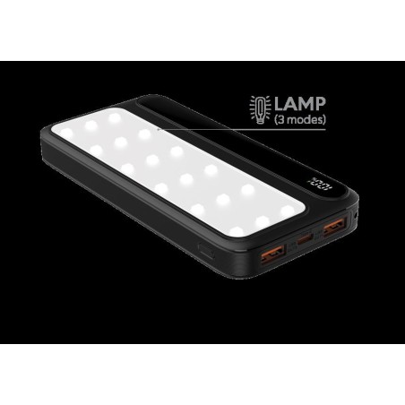 Powerbank Rebeltec P10 LCDPD LAMP (10 000mAh 22,5W) z latarką LED