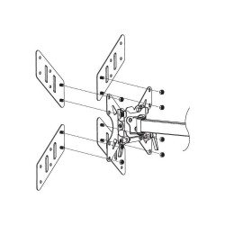 Adapter uniwersalny Techly VESA 200x200 do 400x400