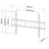 Uchwyt ścienny LCD/LED Techly 40"-65", 50 kg slim