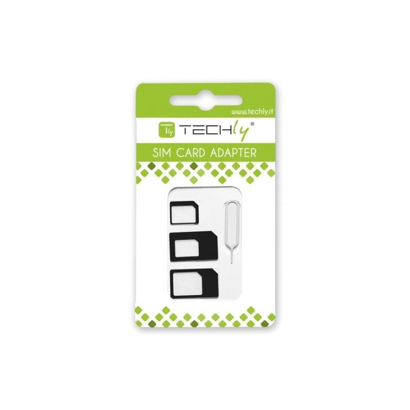 Adapter Techly karty SIM (nano, micro) + kluczyk